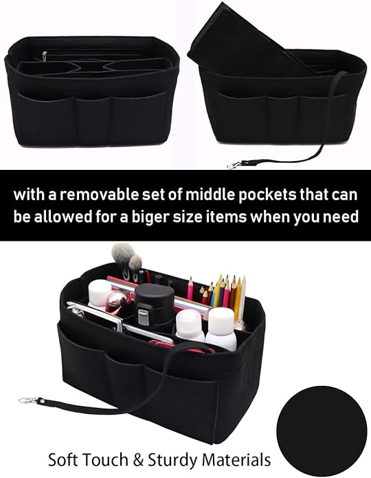 LEXSION Felt Insert Bag Organizer Bag In Bag For Handbag Purse Organizer Fits Speedy Neverful