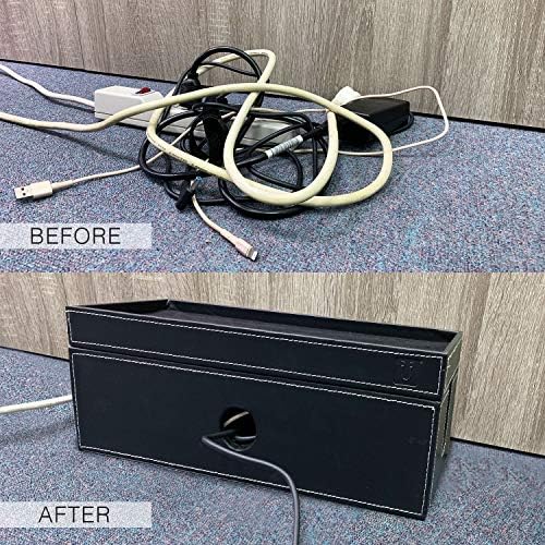 NEET Cable Management Box Large, Computer Cord Organizer, Hide and Conceal, Power Cable Organizer, Computers and Desks, 