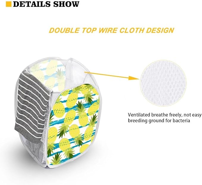 AFPANQZ Laundry Hamper Portable Collapsible for Storage and Easy to Open Folding Pop-Up Clothes Hampers Rooster Floral Nursery Baskets for College Dorm Hotel Home or Travel Colored 61L