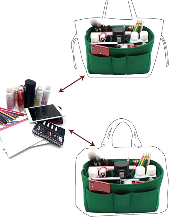 LEXSION Felt Insert Bag Organizer Bag In Bag For Handbag Purse Organizer Fits Speedy Neverful