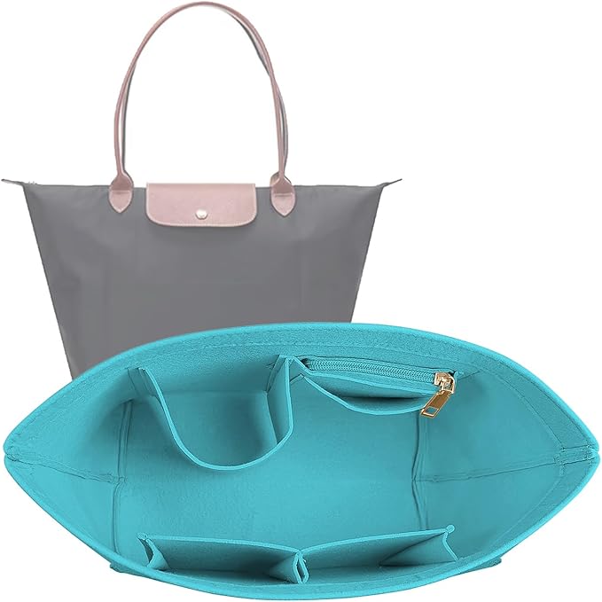 Lckaey bag Organizer Insert for longchamp le pliage organizer insert Handbags Organizer 1012hu blue-M