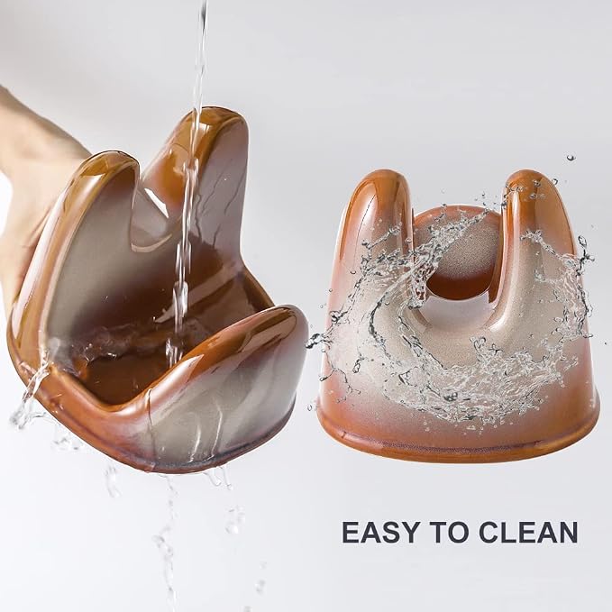 Nihow Ceramic Pot Lid Holder While Cooking for Kitchen Counter/Stove Top | Catch Water & Oil Drips,Stable & Secure,Heat Resistant,Easy to Clean & Dishwasher Safe,Space-Saving,Multi-Purpose Holder