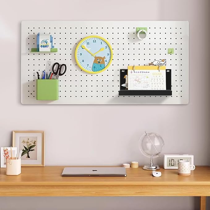 WAYUTO Magnetic Fridge Shelf, Metal Refrigerator Organizer Shelf with Strong Magnets for Kitchen, Locker, Office and Whiteboard Storage, Black