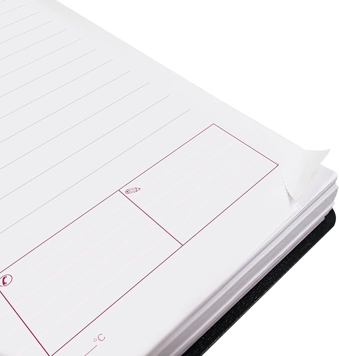 Brownline® 2026 DuraFlex Daily/Monthly Planner, Appointment Book, 12 Months, January to December, Twin-Wire Binding, 8" x 5", Black (CB634V.BLK-26)