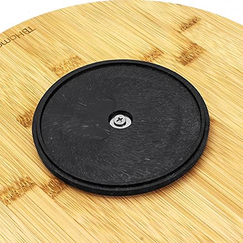 TB Home 10 Inch Bamboo Lazy Susan Turntable for Kitchen, Cabinet or Pantry