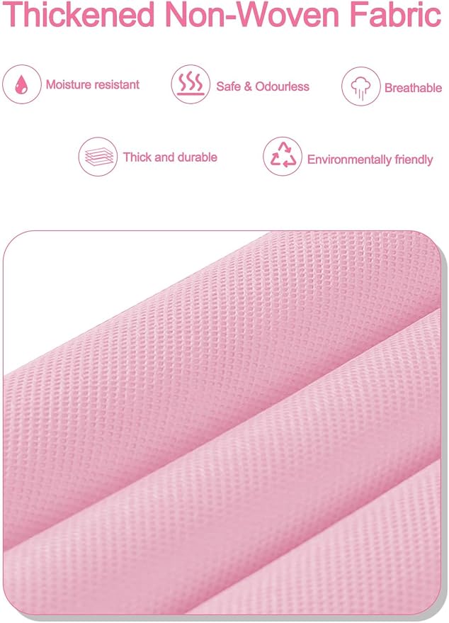 TAHAVICE 2 Pack Over the Door Storage Organizer with 5 Large Pockets | 44 lbs Weight Capacity & 10 Mesh Pockets Door Hanging Organizers and Storage for Bedroom,Bathroom,Nursery,Babyroom(Pink)