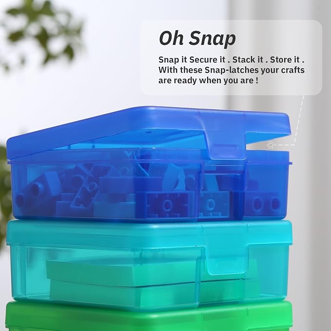novelinks Plastic Small Storage Containers with Lids for Organizing | 18 Pack, Small Color, Task Boxes for Special Education, Board Game Storage Containers, Balloon Storage Organizer, Mini Box