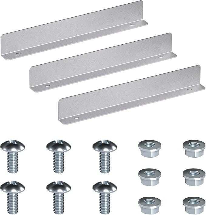 AA Products P-SH-Divider-A Shelf Divider Shelf Accessories Designed for 13" Depth Van Shelving Storage, Set of 3 - Grey