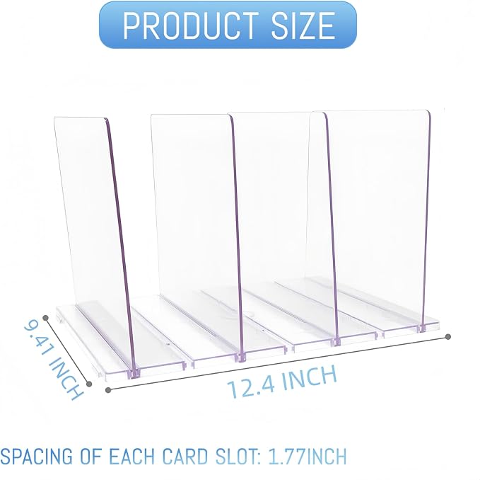 Gift Bag Storage Organizer:Acrylic reusable grocery bag organizer bag, Adjustable Shelf Divider Bag Organizer for Small Closet Upgraded to four partitions for more convenient storage