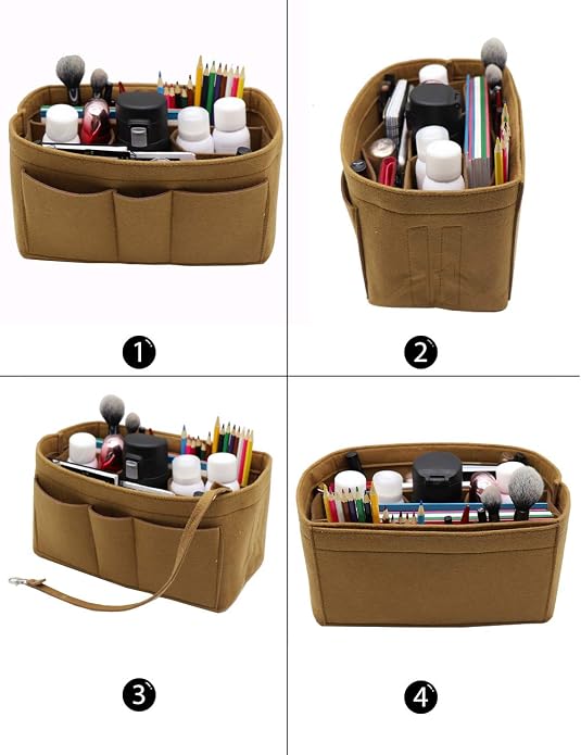 LEXSION Felt Insert Bag Organizer Bag In Bag For Handbag Purse Organizer Fits Speedy Neverful