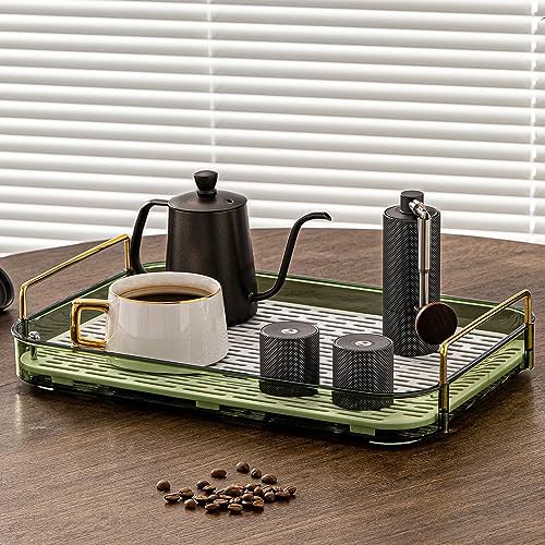 Coffee Bar Accessories, Station Organizers,Large Capacity Storage with Drain Board,Whisky Tray,Mug Tea Cup Holder Coffee