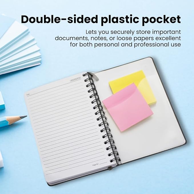 Nextnoid Lined Spiral Notebook Journal For Women & Men - A5(5.8" x 8.3") 170 Pages, Hardcover Notebooks for Work & Note Taking, College Ruled Journals for Writing - Mint Green