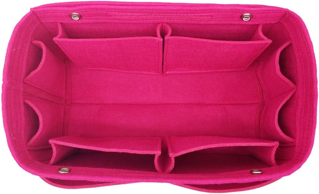 LEXSION Felt Purse Organizer Insert Multi Pocket Bag Organizer Shaper | zipper bag, tote shaper, multi pocket bag, handbag shaper, various sizes
