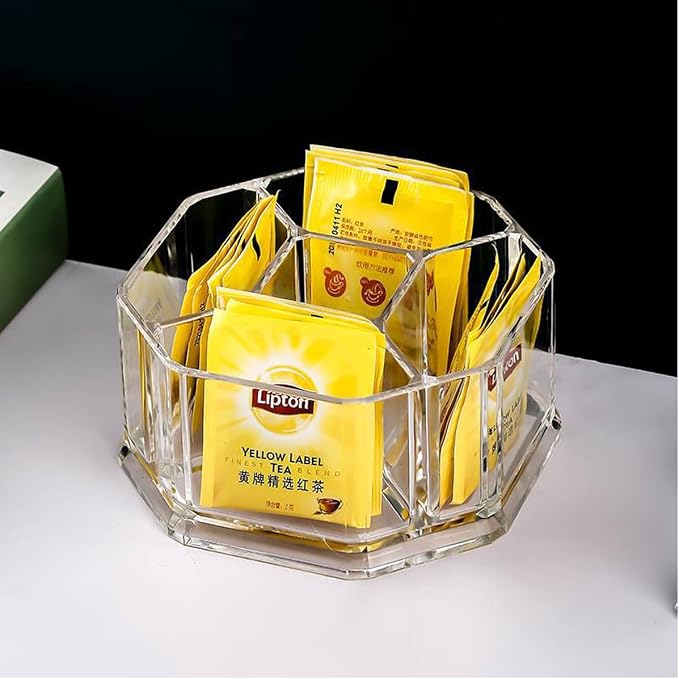 Acrylic Tea Bags Holder Coffee Sugar Bag Case Guest Room Organizer Storage Boxes-5 Department for Kitchen,Home YTBH-002