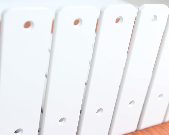 10 Pack - L 10" x H 6" x W1.5, 5mm Thick White L Shelf Bracket, Iron Shelf Brackets, Metal Shelf Brackets, Floating Shelf, Shelf Supports with Screws