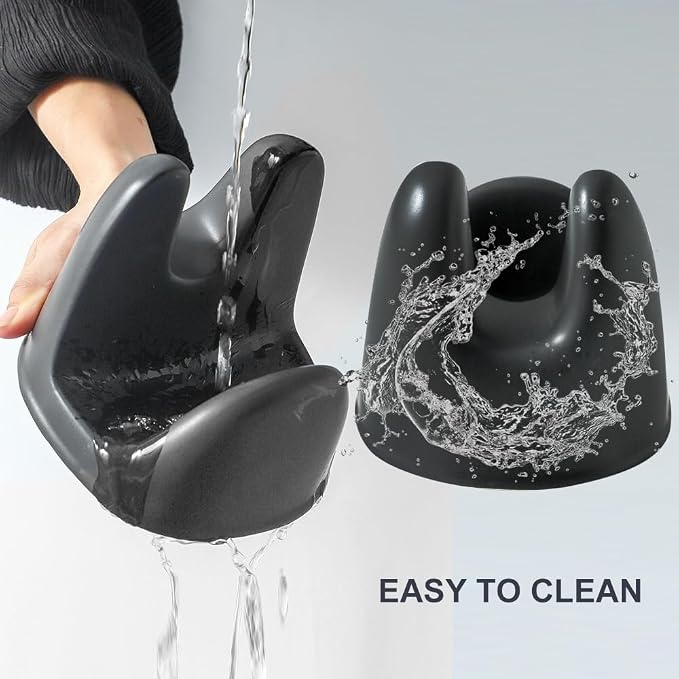 Nihow Ceramic Pot Lid Holder While Cooking for Kitchen Counter/Stove Top | Catch Water & Oil Drips,Stable & Secure,Heat Resistant,Easy to Clean & Dishwasher Safe,Space-Saving,Multi-Purpose Holder