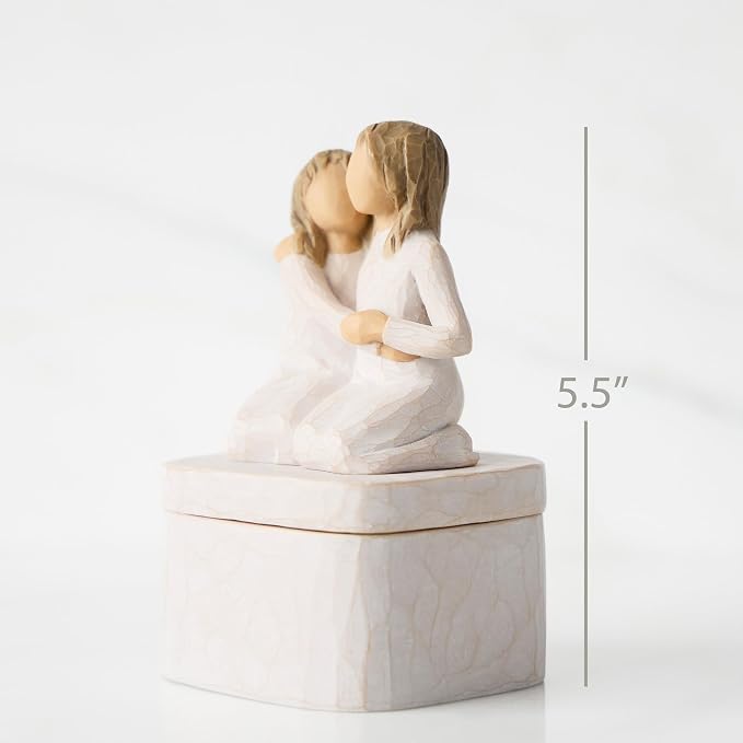 Willow Tree Sister mine Keepsake Box, sculpted, hand-painted Keepsake Box