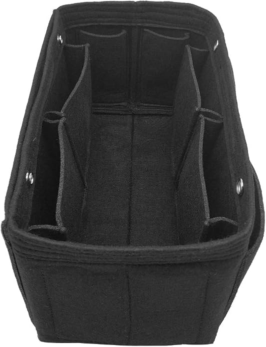 LEXSION Felt Purse Organizer Insert Multi Pocket Bag Organizer Shaper | zipper bag, tote shaper, multi pocket bag, handbag shaper, various sizes