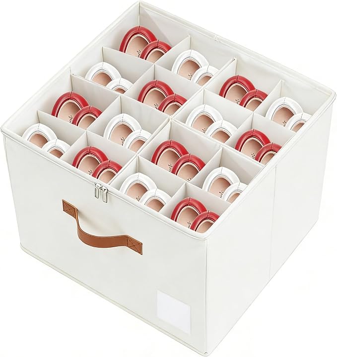 Shoe Organzier for Cloest - Fits up to 16 Pairs Shoe Storage Box,Adjustable shoe Bin with Pop-Up dividers, Space Saver shoes Box organizer with Clear Dust Cover,Foldable shoe Cubby Storage Containers