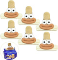 6 Pack Chip Bag Clips, Plastic Bag Clips for Chips Food Storage Cute Heavy Duty Seal (6 Small)