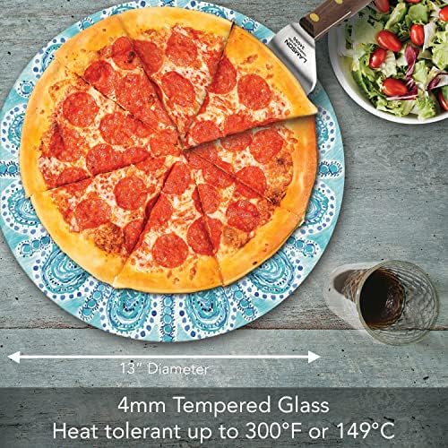 Ocean Fantasy 4mm Tempered Glass Lazy Susan Turntable