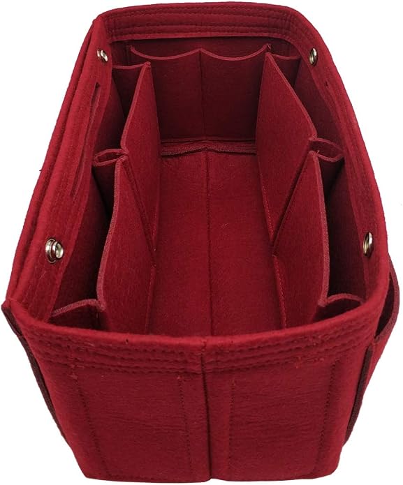 LEXSION Felt Purse Organizer Insert Multi Pocket Bag Organizer Shaper | zipper bag, tote shaper, multi pocket bag, handbag shaper, various sizes
