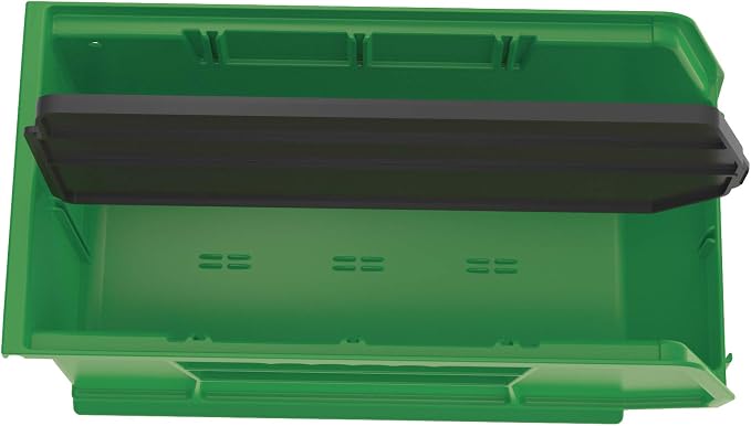 Akro-Mils 40230 Plastic Length Dividers for AkroBins Stackable Storage Bins Models 30230, 30235, 30255, Custom Storage Inserts for Tools, Crafts & Supplies, 6-Pack, Black