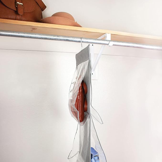 My Home Bags Away Hanging Storage Organizer for Handbags-8 Pockets, Multi