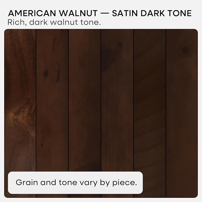 Homeforia 30inch Walnut Floating Shelves for Wall Mounted, High End Solid Real Wood 30 in Floating Shelf, Dark Brown Wooden 30 inch Long Floating Shelves, Heavy Duty Bracket, 30 X 6.5 X 1.75, Set of 2