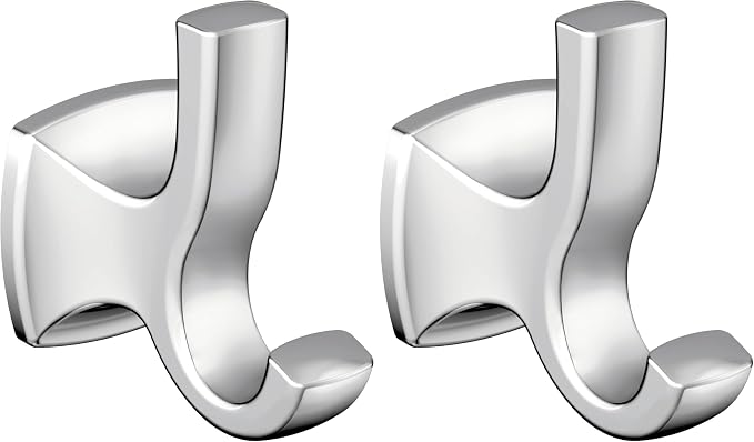 Moen YB5103CH Voss Double Robe Hook, Chrome (Pack of 2)