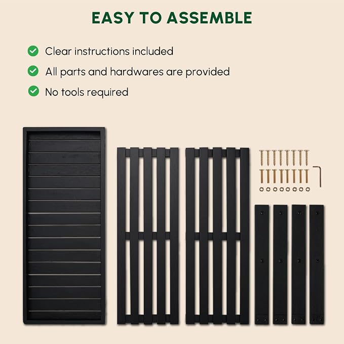 BEEFURNI Wooden Shoe Rack Bench, 3-Tier Wooden Shoe Organizer for Entryway, Aciaca Bench with Shelf, Solid Wood Shoe Storage Bench for Doorway, Hallway, Bathroom, 300 LBS, 1-Year Warranty, Black