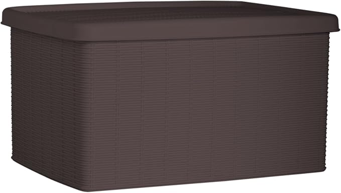 Stefanplast Elegance Storage Box, Mocha, 29 x 39 x 21 cm