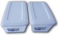 Sterilite 6 Quart Storage Bin Shoe Box - Clear and White - Pack of 2