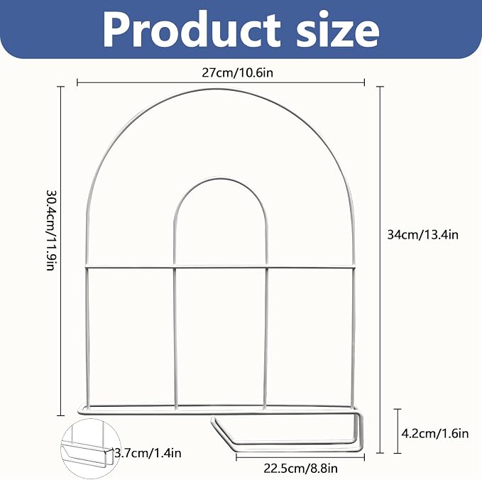 8-Pack 12" Tall Shelf Dividers - Closet Shelf Organizer - Easy to Install - No Tool - White PE Coating Steel