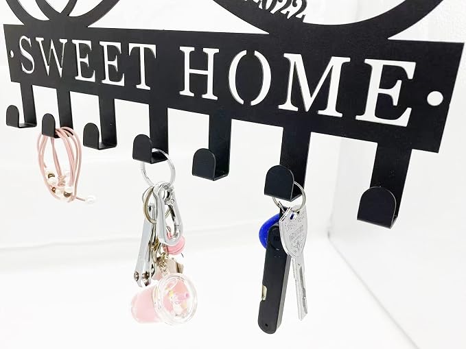 Dinosaur Key Holder for Wall, Wall Key Hooks with Children Name, Key Hanger Decor for Kitchen, Entryway, Hallway, Office, Doorway Housewarming Gifts New Home