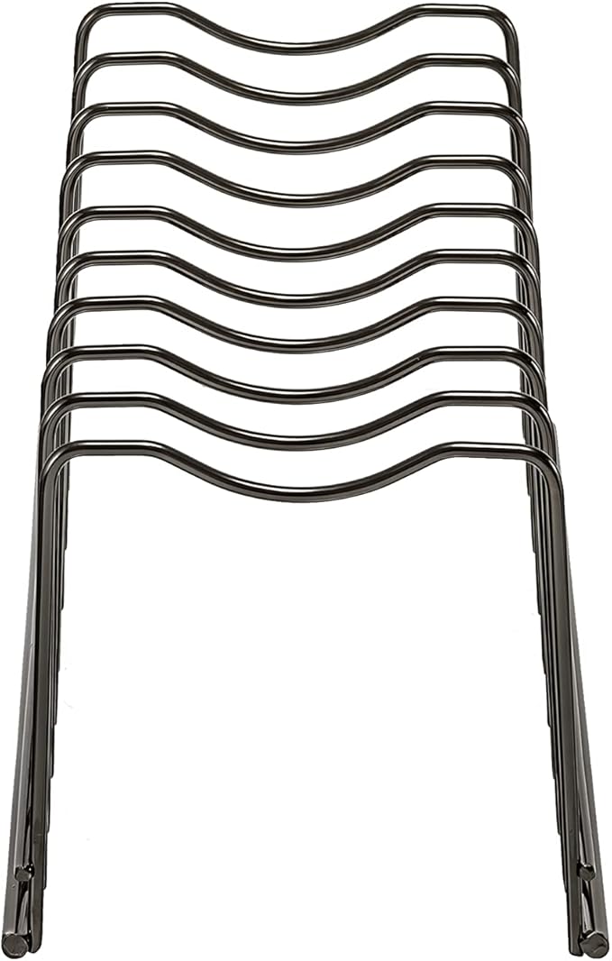 Pot Lid Holder Organizer, Kitchen Countertop Storage Rack Cutting Boards, Bakeware, Pots & Pans, Serving Trays, Reusable Containers in Cabinet Pantry, Stainless Steel