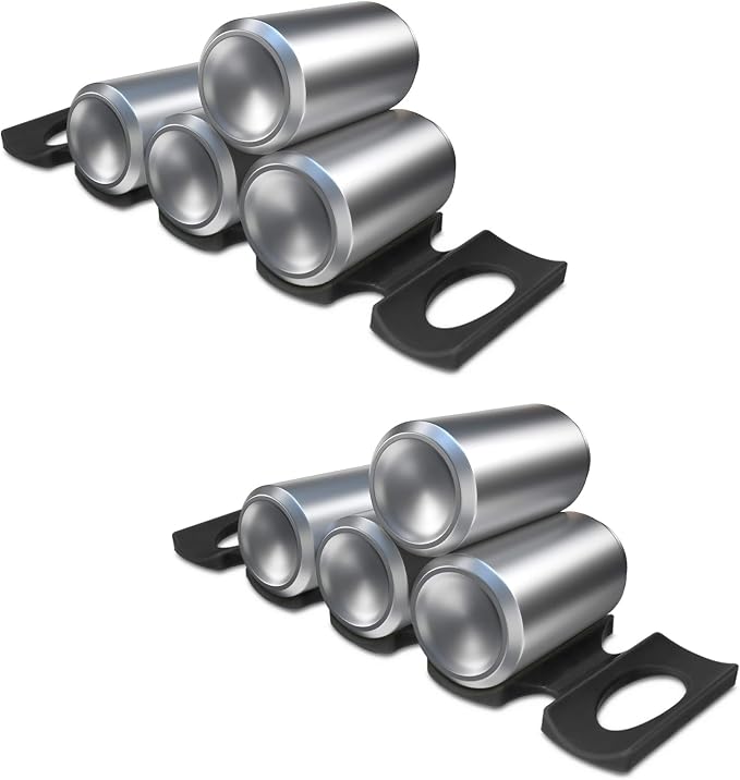 kwmobile Bottle Stacking Mat (Set of 2) - Refrigerator Organizer Holder Rack to Stack Bottles, Cans, Beer, Soda