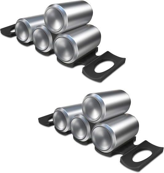 kwmobile Bottle Stacking Mat (Set of 2) - Refrigerator Organizer Holder Rack to Stack Bottles, Cans, Beer, Soda