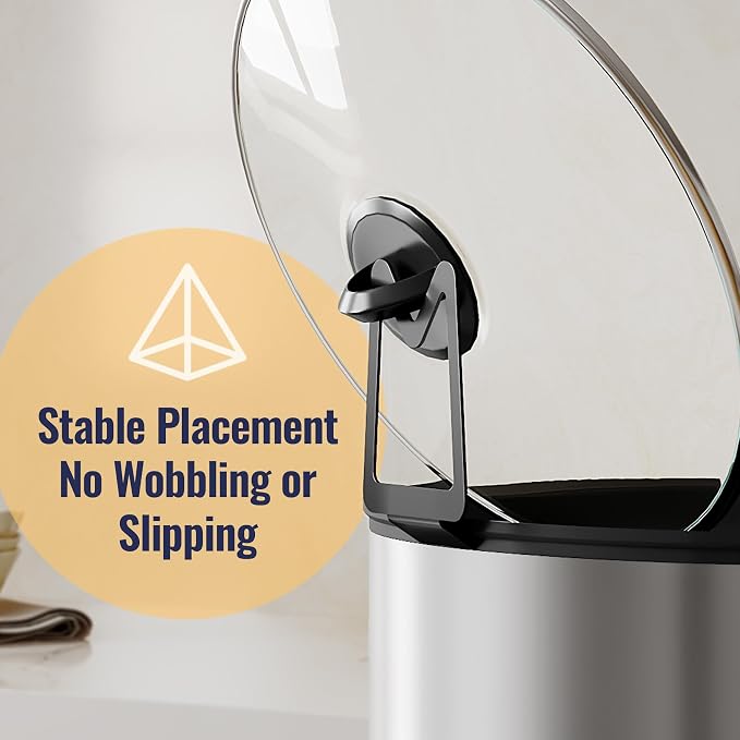 NiHome 2-Pack Slow Cooker Lid Holder Fit for Crockpot for Hands-Free Cooking, Fits Various Lid Sizes, Stable and Non-Slip Design, Prevents Water Stains on Countertops, Easy to Use, Space-Saving (2PCS)