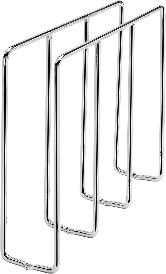 Rev-A-Shelf Baking Sheet Organizer for Wall/Base Cabinets, U-Shaped Bakeware & Cookie Sheet Wire Tray Divider for Kitchen Storage, Chrome, 596-10CR-52