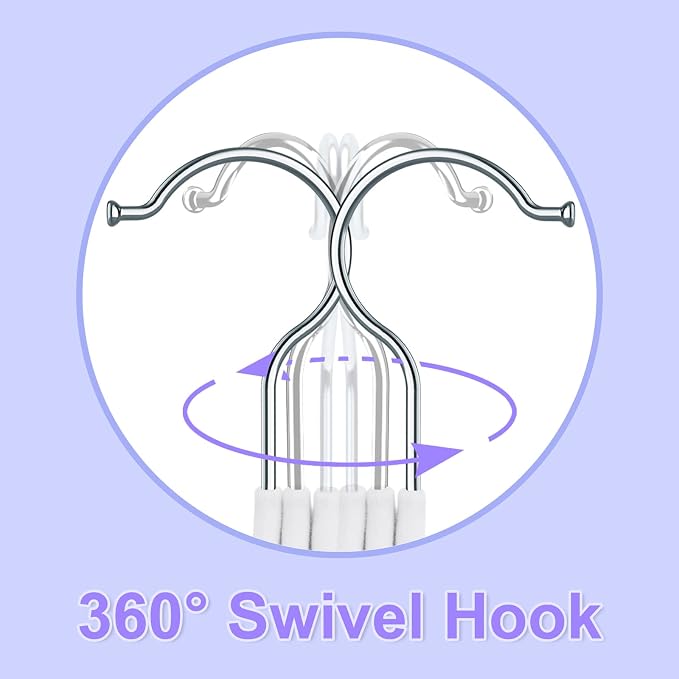 White Velvet Kids Hangers 50 Pack - 11" Ultra Thin Non-Slip Clothes Hangers for Baby/Toddler/Daycare | 360° Rotating Hooks, Space-Saving Nursery Organization