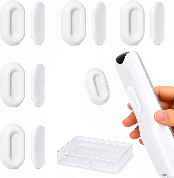 Magnetic Remote Control Holder Wall Mount, 5 Pack-White | Drill-Free Self-Adhesive Silicone Organizer for TV, AC, Fan, RV ,Bed, Couch & Table Storage Caddy Accessories