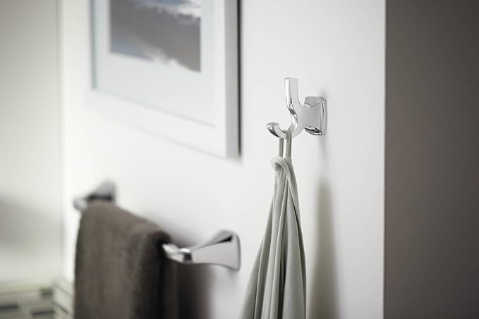 Moen YB5103CH Voss Double Robe Hook, Chrome (Pack of 2)