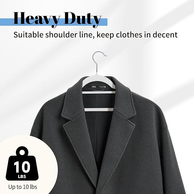 Smartor Velvet Hangers 20 Pack, White Space Saving Hanger with Tie Bar | Non-slip Felt, Shoulder Notches and 360° Hooks Keep Suits, Dresses and Pants Secure for Closet Organized, Holds up to 10 lb