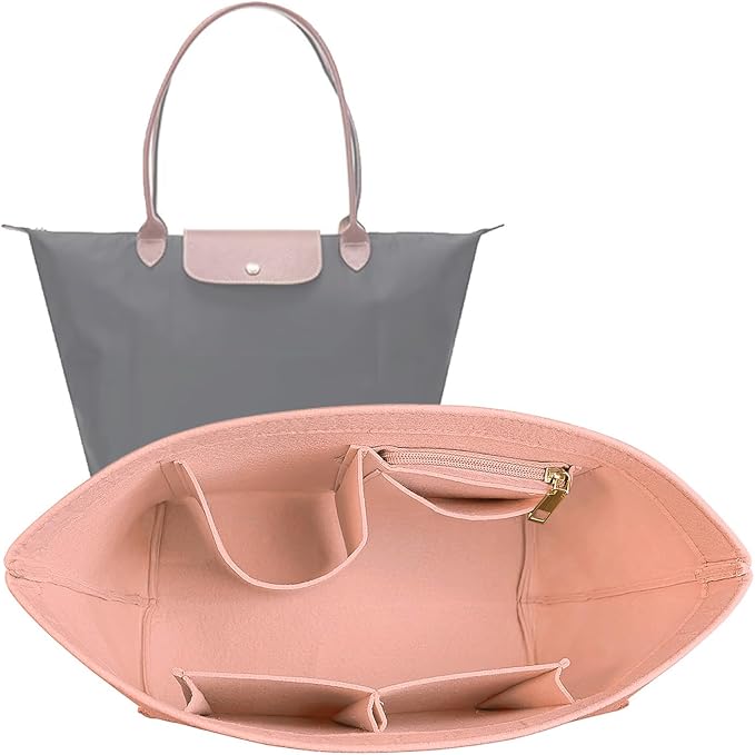 Lckaey Purse Organizer Insert for bags for women(Large) Handbags Organizer1012pink-L