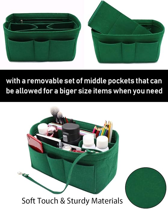 LEXSION Felt Insert Bag Organizer Bag In Bag For Handbag Purse Organizer Fits Speedy Neverful