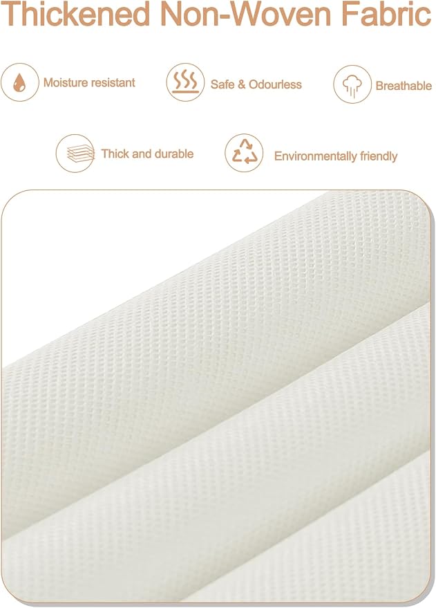TAHAVICE 2 Pack Over the Door Storage Organizer with 5 Large Pockets | 44 lbs Weight Capacity & 10 Mesh Pockets Door Hanging Organizers and Storage for Bedroom,Bathroom,Nursery,Babyroom(Beige)
