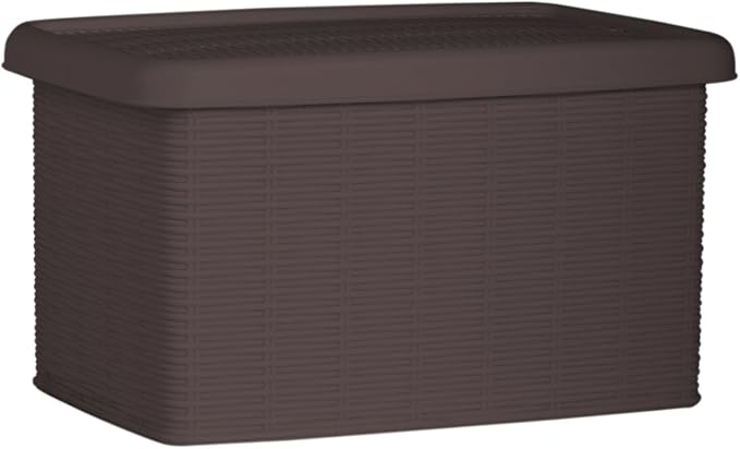 Stefanplast "Elegance Storage Box, Mocha, 19 x 29 x 16 cm