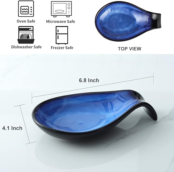 Nihow Pot Lid Holder and Spoon Rest for Kitchen Counter/Stove Top | Catch Water & Oil Drips,Stable & Secure,Heat Resistant,Easy to Clean & Dishwasher Safe,Space-Saving,Multi-Purpose Holder