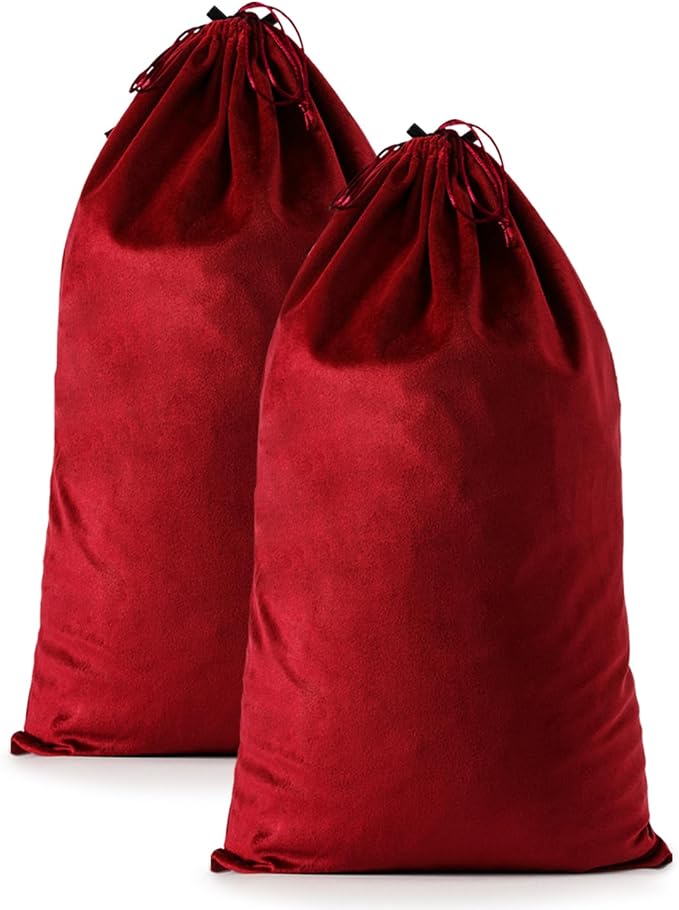 2 Pcs Shoe Bags for Travel, Large Boot Bags, Rio Red, 21.2x13.3 Inch | Washable & Reusable Travel Shoe Bags, Dustproof Shoe Bags with Drawstring Closure, Suitable for Travel, Home Storage